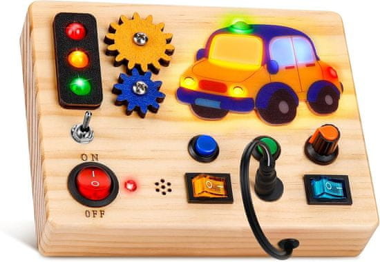 AUNEY Montessori plošča SwitchPlay – interaktivna učna tabla za otroke