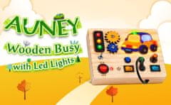 AUNEY Montessori plošča SwitchPlay – interaktivna učna tabla za otroke