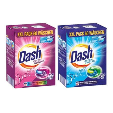 Dash 1x Color Frische, 3v1 Kapsule (60 kosov) + 1x Regular Frische, 3v1 Kapsule (60 kosov)