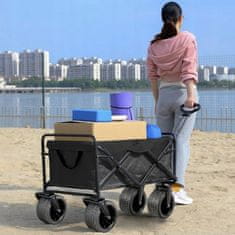 Malatec Zložljiv transportni voziček buggy za plažo in kampiranje do 100kg