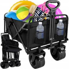 Malatec Zložljiv transportni voziček buggy za plažo in kampiranje do 100kg