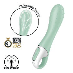 Satisfyer Air Pump Vibrator 3 USB polnilni vibrator sivo zelena