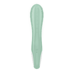 Satisfyer Air Pump Vibrator 3 USB polnilni vibrator sivo zelena