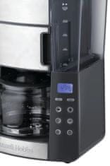 Russell Hobbs kavni aparat za mletje in kuhanje Ameriške kave, 1,25l termalni vrč LCD (25620-56) - nerjaveče jeklo