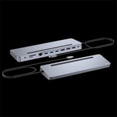 I-TEC USB-C kovinska ergonomska priklopna postaja z zaslonom 3x 4K + Power Delivery 100 W