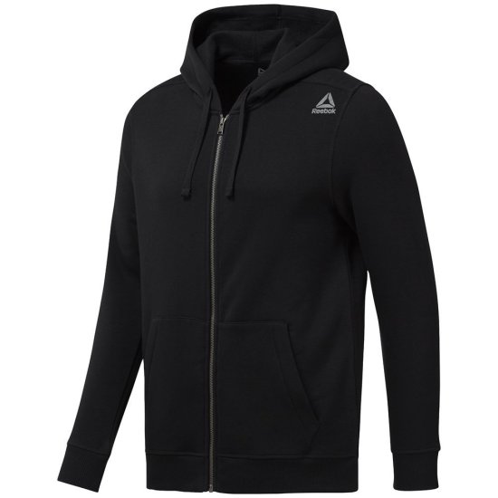 Reebok Športni pulover črna 188 - 191 cm/XL EL Fleece FZ Black