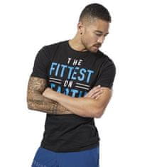 Reebok Majice črna S Crossfit Fittest ON Earth