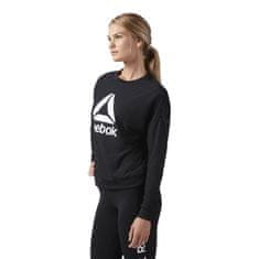 Reebok Športni pulover črna 158 - 163 cm/XS Workout Ready Activchill Crew Neck