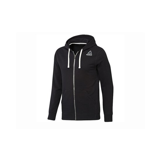 Reebok Športni pulover črna EL FT FZ Hoodie