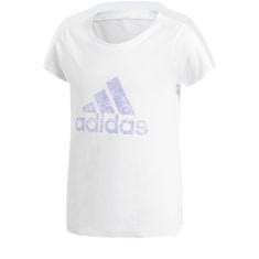 Adidas Majice obutev za trening bela L Essentials Performance Logo Tee