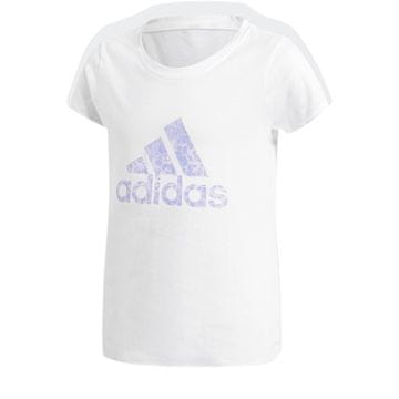 Adidas Majice obutev za trening bela Essentials Performance Logo Tee