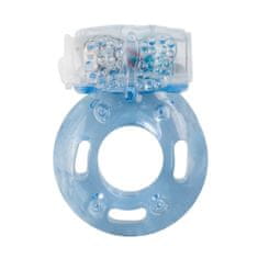 Easytoys Vibracijski obroček za penis, moder