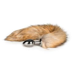 Easytoys Analni čep Fox Tail No. 2, srebrn