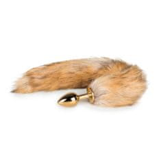Easytoys Analni čep Fox Tail No. 1, zlat