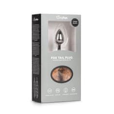 Easytoys Analni čep Fox Tail No. 7, srebrn