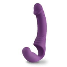 Easytoys Strap on vibrator brez pasu, vijoličen
