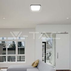 V-TAC LED plafonjera 18W 3000K 1830lm IP44 črna