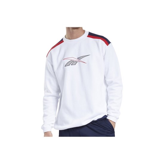 Reebok Športni pulover bela CL D Teamsports Crew