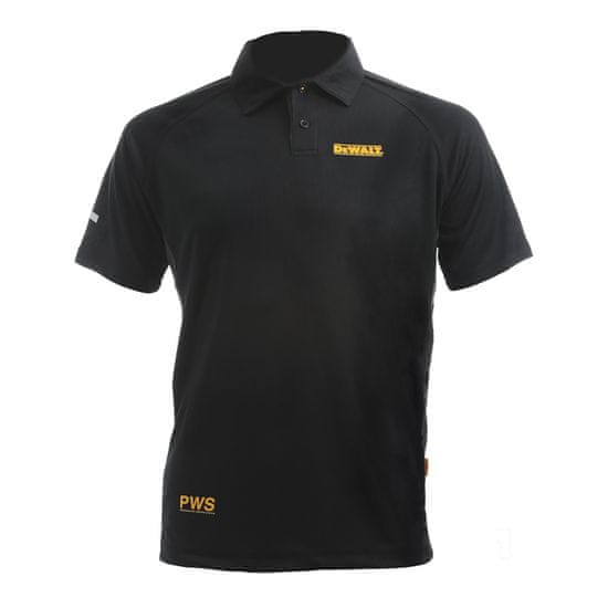 DeWalt MOŠKA POLO MAJICA KRATEK ROKAV ČRN XXL DWC125-013-XXL