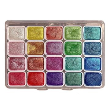 JOJOY® 20 barvni akvarelni slikarski set | COLORLINKE Shema 1