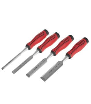 Tvardy T00520 4-delni komplet ploščatih dlet CrV za les 10-25mm