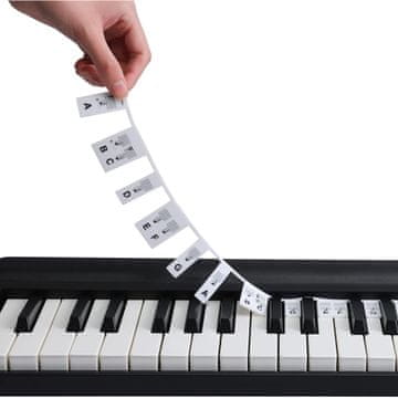 FRILLA® Nalepke note za klavir za lažje učenje | MELOKEY