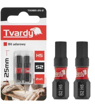 Tvardy T00185-25-2 Udarni vijačni nastavek H5 25mm S2