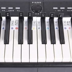 FRILLA® Nalepke note za klavir za lažje učenje | MELOKEY Mavrica