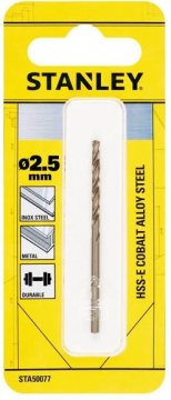 Stanley SVEDER -E COBALT 2,5MM ZA KOVINO STA50077