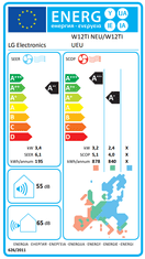 LG DualCool Pro stenska klimatska naprava, z montažo (W12TI)