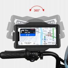 GUB Nosilec za telefon za kolo/motor na krmilo, vrtenje 360, GUB Plus 16