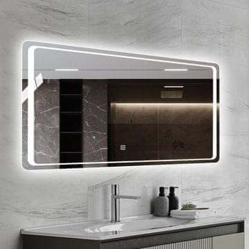 S6 Steklarstvo Šest LED ogledalo S64C, 130x80cm, 3 barve led, dimmer, Antifog - proti rosenju, touch stikalo