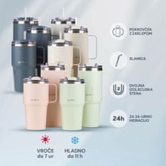 Rosmarino MegaCup termo kozarec, 870 ml, Pink Passion