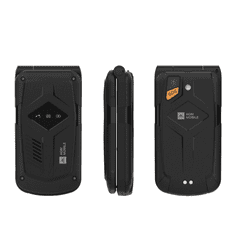 AGM Odporni preklopni telefon na tipke Flip M10 (4G LTE) Dual SIM, IP68/IP69K/MIL-STD-810H, črn