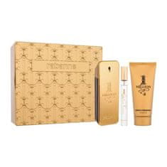 Paco Rabanne 1 Million SET1 Set toaletna voda 100 ml + gel za prhanje 100 ml + toaletna voda 10 ml + pločevinasta škatla za moške
