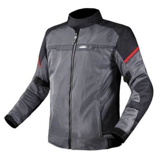 LS2 Poletna motoristična jakna Riva 2in1, siva/rdeča