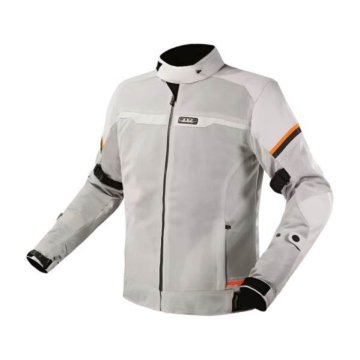 LS2 Poletna motoristična jakna Riva 2in1, bela/oranžna