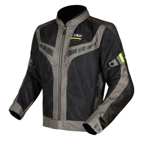 LS2 Poletna motoristična jakna Garda Air, črna/olivna