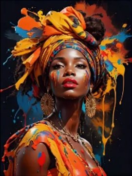 NORIMPEX Diamantna slika Afričanka II 30x40cm