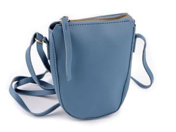 Dekliška torba za čez kožo 13x18 cm - svetlo modra