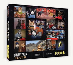 Chronicle Books Puzzle Star Trek mačke 1000 kosov
