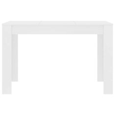 Vidaxl Jedilna miza bela 120x60x76 cm iverna plošča