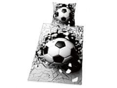 Herding Reverzibilne bombažne rjuhe Herding 3D FOOTBALL, 140/200+70/90