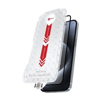 ER POWER Zaščitno steklo FC iPhone 15 Pro 6,1" Enostavna namestitev