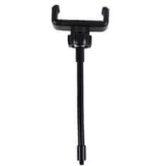 MG Selfie krožka LED svetloba + statív 2.1m, črna