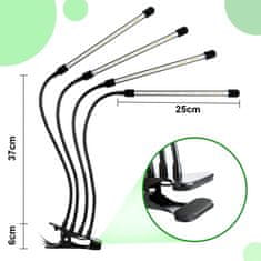 MG Plant Light LED svetilka za rastline 36W, črna