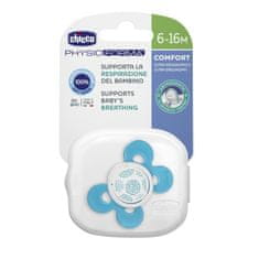 Chicco Silikonski spodbujevalnik PHYSIO COMFORT, modra, 6m +