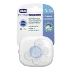 Chicco Silikonski spodbujevalnik PHYSIO COMFORT, modra, 0m +