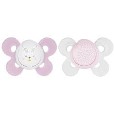 Chicco Silikonski spodbujevalnik PHYSIO COMFORT, roza, 0m +