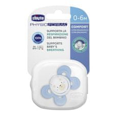 Chicco Silikonski spodbujevalnik PHYSIO COMFORT, modra, 0m +